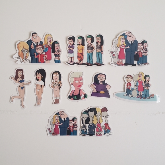 🔮3/$15 54pcs American Dad Stickers - Picture 6 of 7